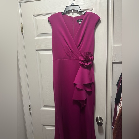 Jessica Howard Magenta Maxi Dress with Floral Detail - Picture 1 of 7